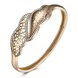Wholesale Leaves to hollow out Champagne Gold CZ Bangle TGGPBL052