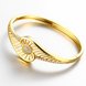 Wholesale Romantic 24K Gold Round CZ Bangle&Cuff TGGPBL039