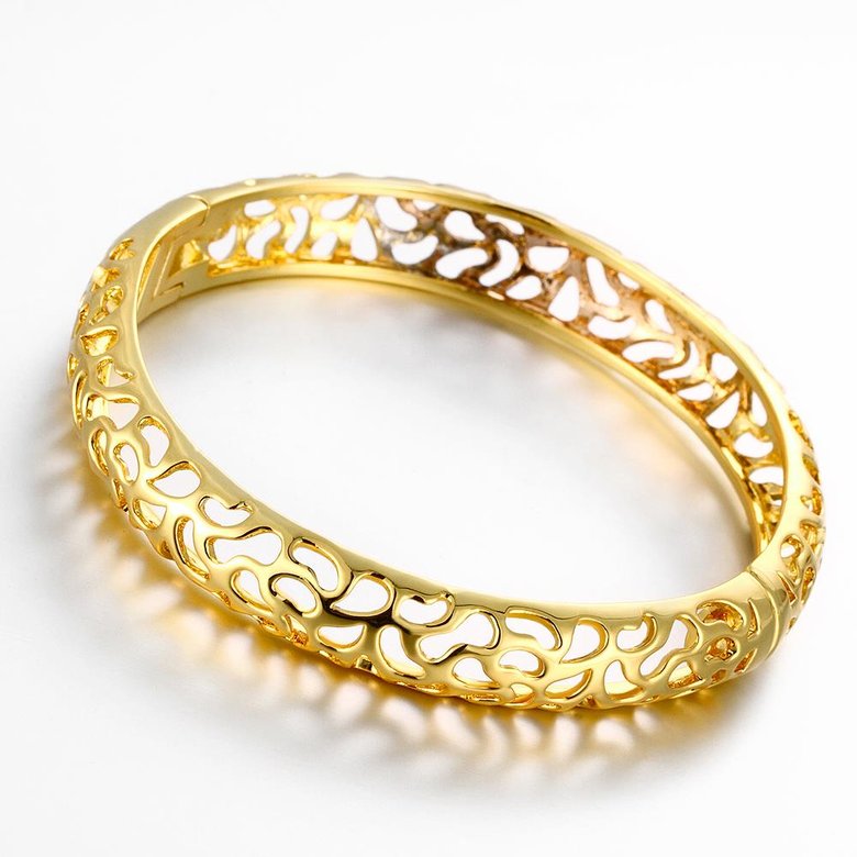 Wholesale Classic 24K Gold Round Bangle&Cuff TGGPBL024