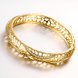 Wholesale Romantic 24K Gold Round CZ Bangle&Cuff TGGPBL042