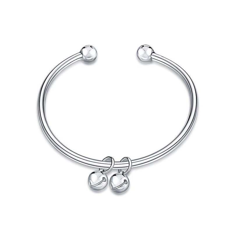 Wholesale Fashion Hand Bells Open Silver Bangle & Cuff TGSPBL152