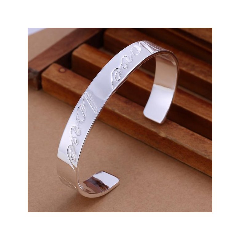 Wholesale Trendy Silver Round Bangle&Cuff TGSPBL020