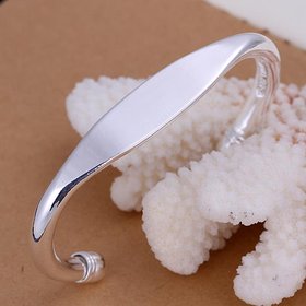 Wholesale Romantic Silver Round CZ Bangle&Cuff TGSPBL022