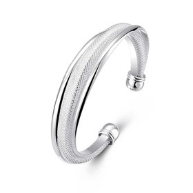 Wholesale Trendy Silver Figure Bangle&Cuff TGSPBL026