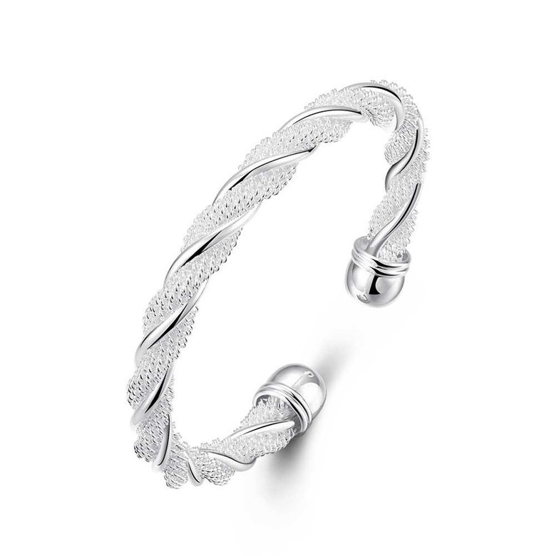 Wholesale Trendy Silver Round Bangle&Cuff TGSPBL028