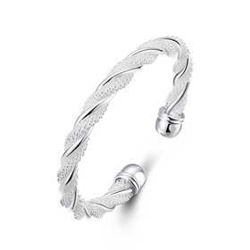 Wholesale Trendy Silver Round Bangle&Cuff TGSPBL028