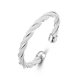 Wholesale Trendy Silver Round Bangle&Cuff TGSPBL028