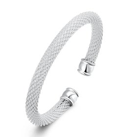 Wholesale Trendy Silver Round Bangle&Cuff TGSPBL049