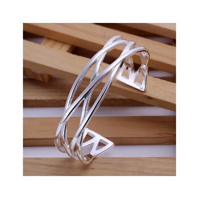 Wholesale Trendy Silver Figure Bangle&Cuff TGSPBL057