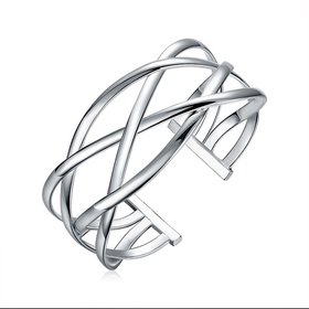 Wholesale Trendy Silver Figure Bangle&Cuff TGSPBL087