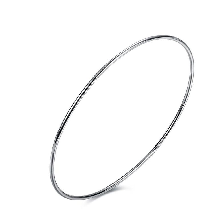 Wholesale Trendy Silver Round Bangle&Cuff TGSPBL089