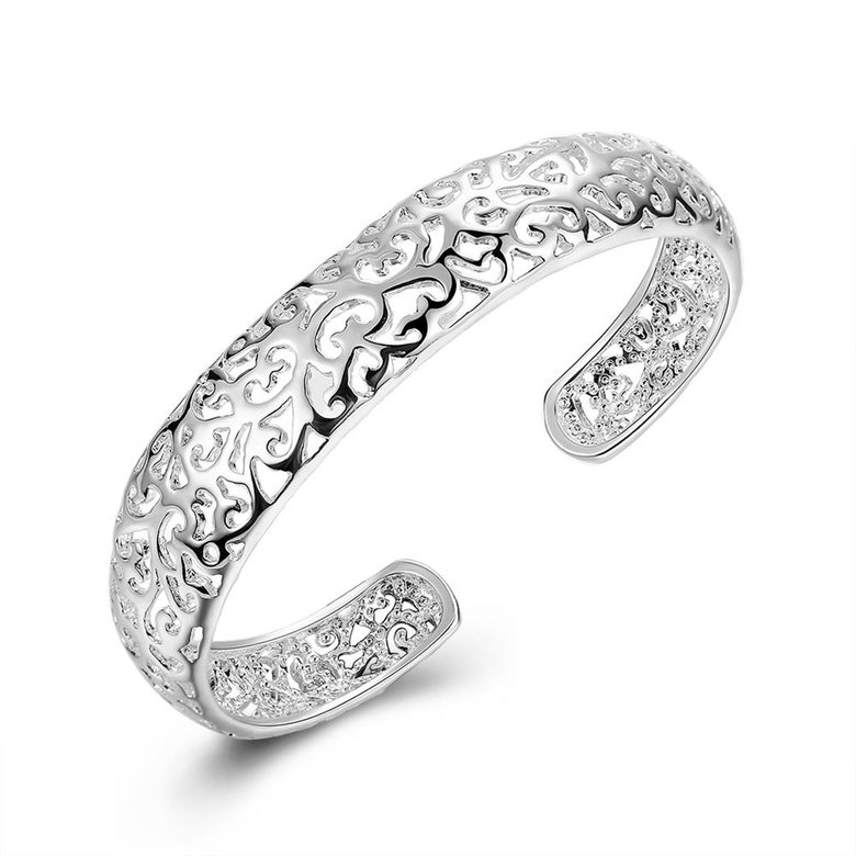 Wholesale Classic Silver Figure Bangle&Cuff TGSPBL095