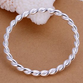 Wholesale Romantic Silver Round Bangle&Cuff TGSPBL097