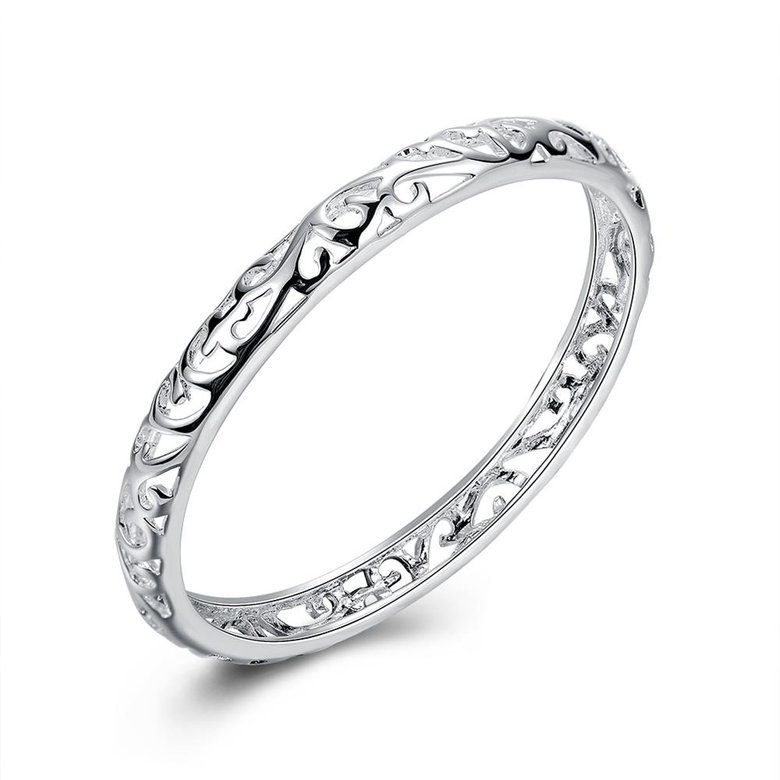 Wholesale Trendy Silver Plant Bangle&Cuff TGSPBL100