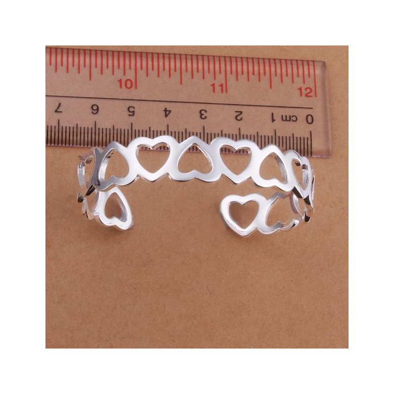 Wholesale Trendy Silver Heart Bangle&Cuff TGSPBL125