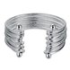 Wholesale Classic Silver Round Bangle&Cuff TGSPBL128