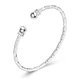 Wholesale Trendy Silver Round Bangle&Cuff TGSPBL155