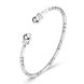 Wholesale Trendy Silver Round Bangle&Cuff TGSPBL156