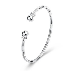 Wholesale Trendy Silver Round Bangle&Cuff TGSPBL159