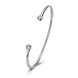 Wholesale Trendy Silver Round White CZ Bangle&Cuff TGSPBL058