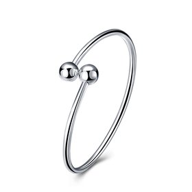 Wholesale Trendy Silver Round Bangle&Cuff TGSSBL004