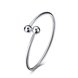 Wholesale Trendy Silver Round Bangle&Cuff TGSSBL004