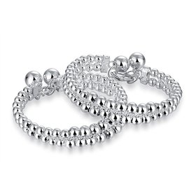 Wholesale Classic Silver Round Bangle&Cuff TGSSBL007