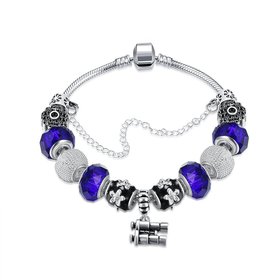 Wholesale Trendy Silver Telescope Beads Bracelet TGBB010