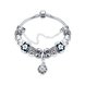 Wholesale Casual/Sporty Silver Plant Multicolor Crystal Bracelet TGBB024