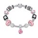 Wholesale Romantic Silver Plant Rhinestone Bracelet TGBB062