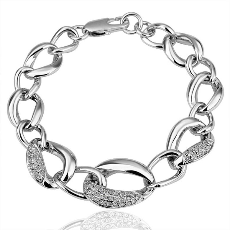 Wholesale Romantic Platinum Animal Rhinestone Bracelet TGGPB044
