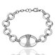 Wholesale Classic Platinum Round Rhinestone Bracelet TGGPB055