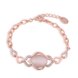 Wholesale Romantic Rose Gold Round Semi-precious Stone Bracelet TGGPB058