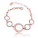 Wholesale Trendy Rose Gold Round Rhinestone Bracelet TGGPB061