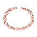 Wholesale Romantic Rose Gold Heart CZ Bracelet TGGPB134