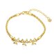 Wholesale Trendy 24K Gold Plant CZ Bracelet TGGPB141