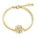 Wholesale Romantic 24K Gold Plant CZ Bracelet TGGPB147