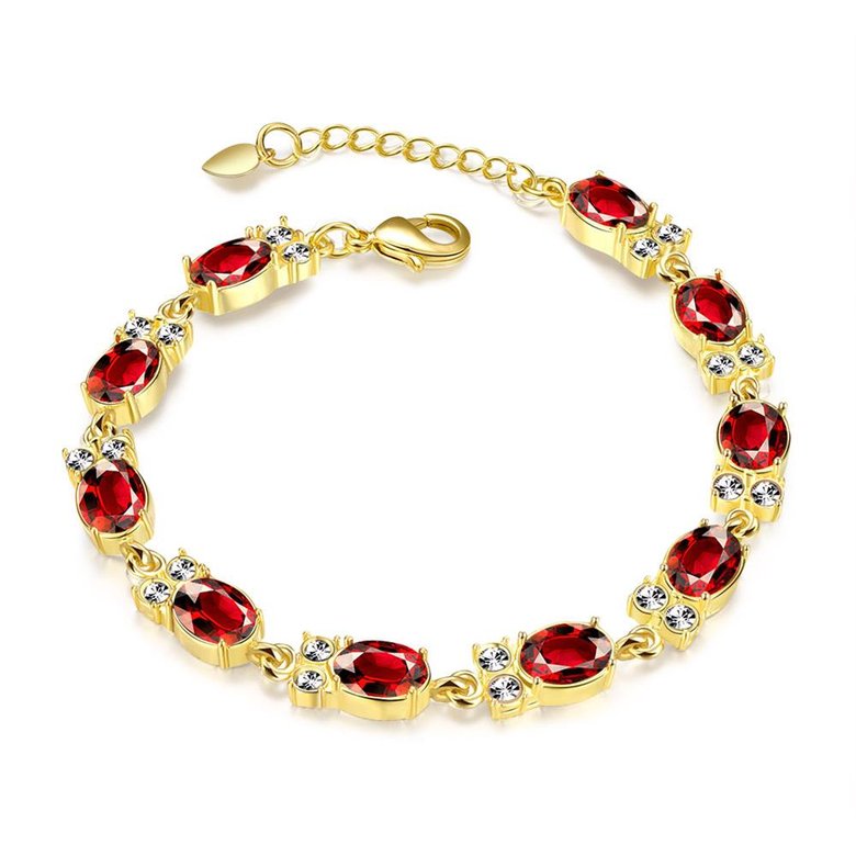 Wholesale Classic 24K Gold Round Resin Bracelet TGGPB029