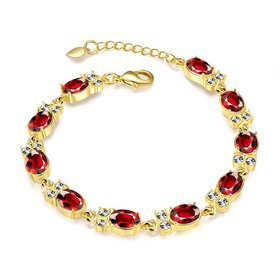 Wholesale Classic 24K Gold Round Resin Bracelet TGGPB029