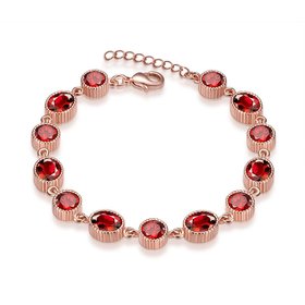 Wholesale Trendy Rose Gold Round Resin Bracelet TGGPB001