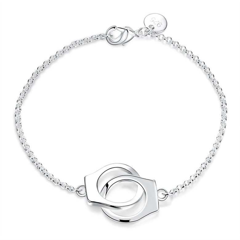 Wholesale Romantic Silver Geometric Bracelet TGGPB151