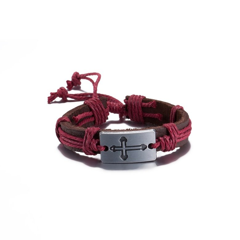 Wholesale Trendy Zinc Alloy Cross Bracelet TGLEB231