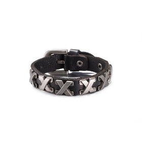 Wholesale Trendy Antique Silver Geometric Bracelet TGLEB128