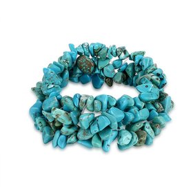 Wholesale Vintage Geometric Blue Crystal Bracelet TGNSB006