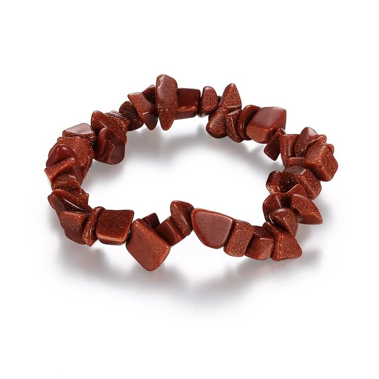 Wholesale Vintage Geometric Brown Crystal Bracelet TGNSB015