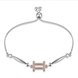 Wholesale Gemini Constellations Real 925 Sterling Silver CZ Bracelet TGSLB049