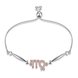 Wholesale Virgo Constellations Real 925 Sterling Silver CZ Bracelet TGSLB052