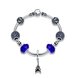 Wholesale Vintage Antique Silver Geometric Blue CZ Bracelet TGSLB005