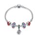 Wholesale Vintage Antique Silver Plant Multicolor CZ Bracelet TGSLB018