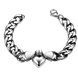 Wholesale Classic 316L stainless steel Heart Bracelet TGSMB024